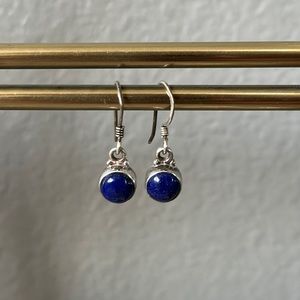 Lapis Lazuli Sterling Silver Earring Set